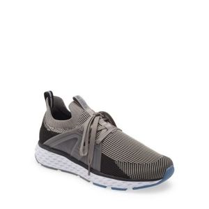 NWOT ZELLA Knit Running Sneaker In Gray Charcoal - Gray